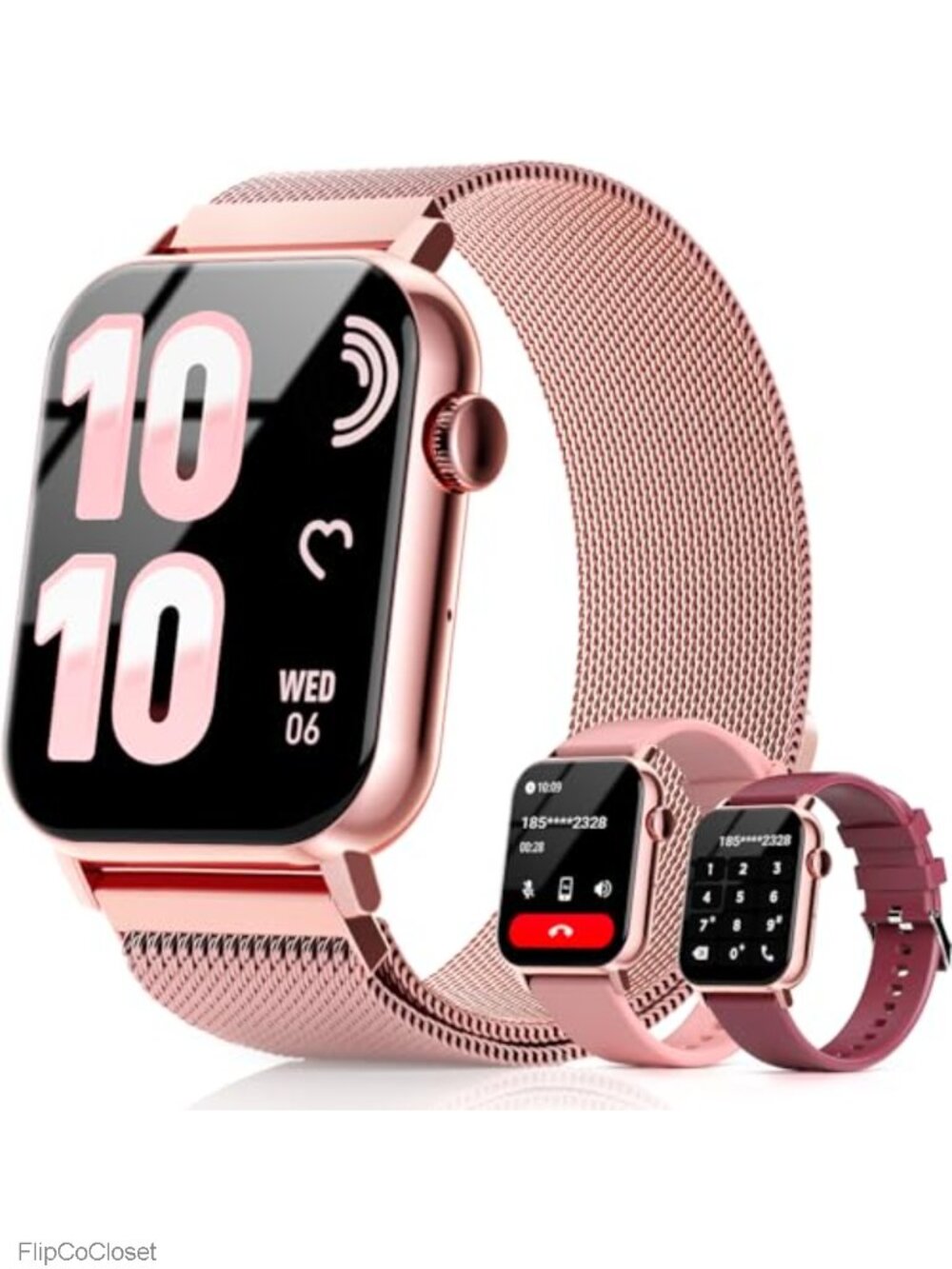 1.83 HD Fitness Smart Watch with Bluetooth Calls, Heart Rate Sleep SpO2